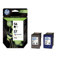 HP Original 56 and 57 black and colour Combo-pack Inkjet Print Cartridges (SA342AE)
